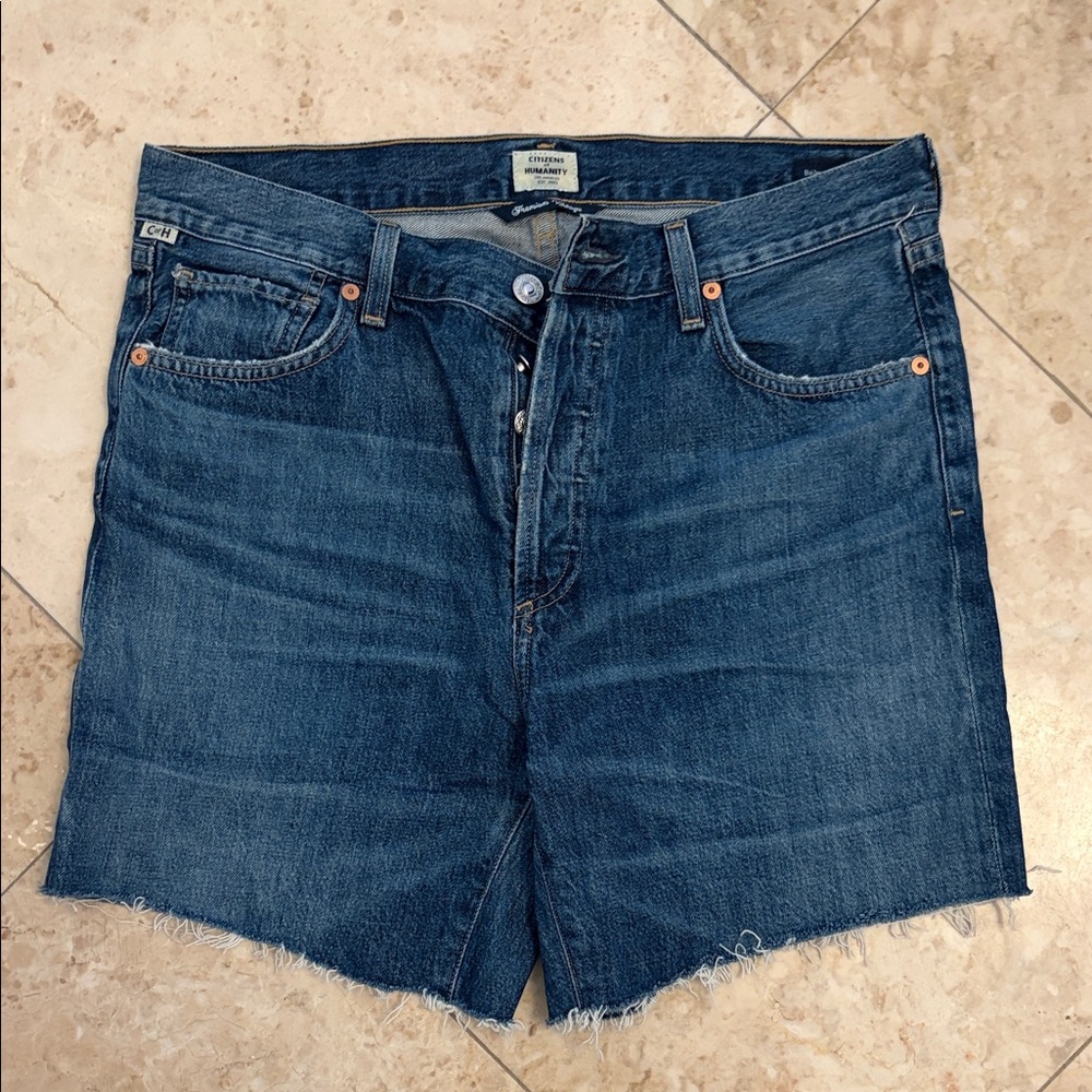Citizens Of Humanity Blue Denim Shorts
